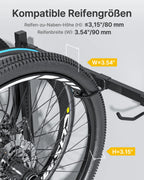 Freistehender Fahrradständer für 5 Fahrräder, Schwerlast bis 160 kg, höhenverstellbar mit Rollen