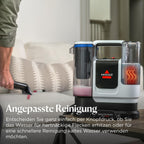 SpotClean ProHeat Advanced Teppichreiniger 1125 W mit 59 °C ProHeat-Technologie, 16.000 Pa Saugkraft und Doppelbehälter 0,9 l/0,8 l
