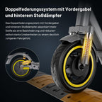 Elektroroller EV10S Max mit Straßenzulassung (ABE), faltbarer E Scooter für Erwachsene mit 500W Motor, 48V 15,6Ah Akku, bis zu 80 km Reichweite und