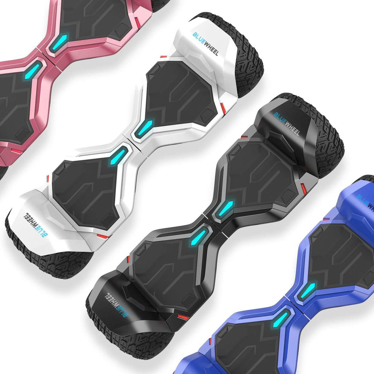 Hoverboard HX510 Offroad mit 700 W Dual-Motor 8,5 Zoll Vollgummireifen Bluetooth-App und Kindersicherheitsmodus