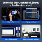 OBD2 Diagnosegerät Auto mit Bluetooth, bidirektionaler Steuerung, 28+ Wartungsfunktionen, FCA-Gateway-Zugang und CAN-FD-Protokoll
