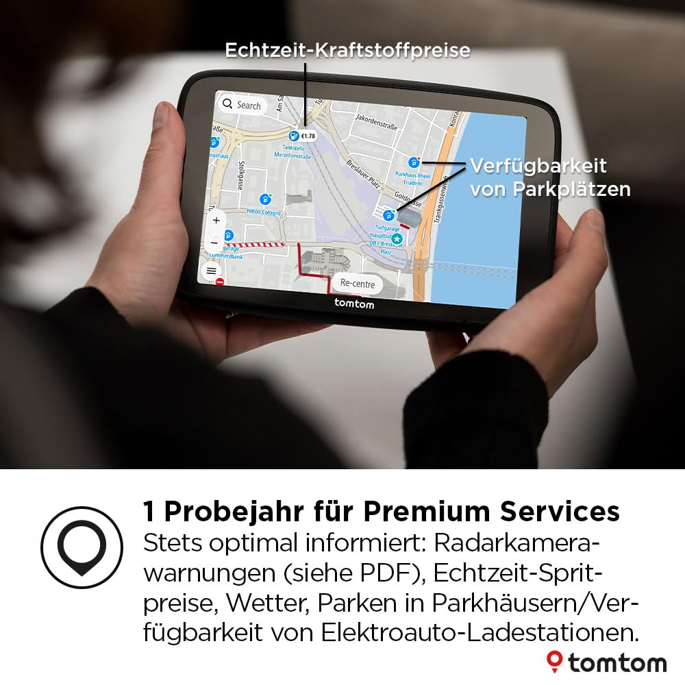 Pkw-Navigationsgerät GO Navigator mit 7-Zoll-Display Verkehrsinformationen Europakarten Wi-Fi-Kartenupdates