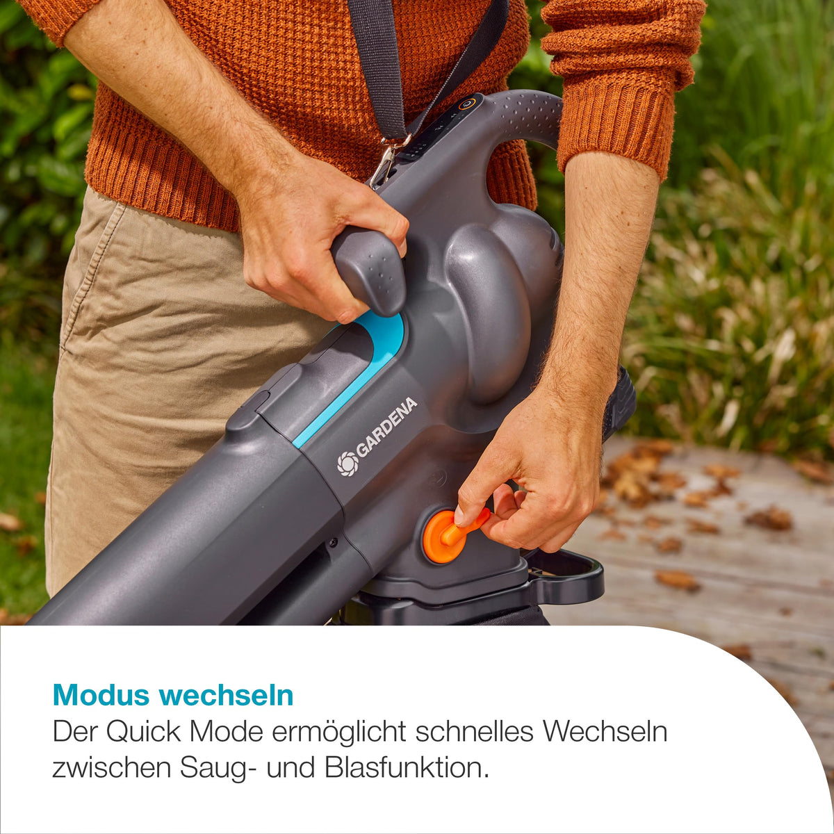 Akku-Laubsauger und -Bläser PowerJet Collect 18V P4A Ready-to-Use Set mit Akku, Ladegerät und Fangsack, kabellos