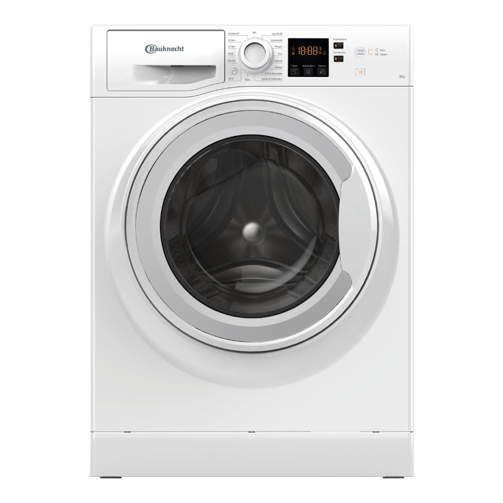 Waschmaschine Frontlader 8 kg Energieeffizienzklasse A mit Anti-Allergie-Programm, Wolleprogramm und Kurz 45