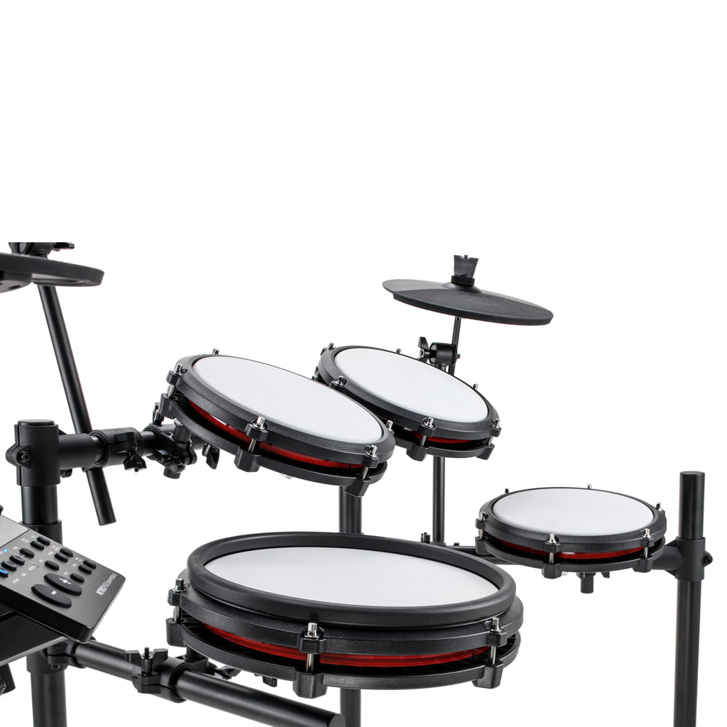 Kompaktes E-Drum Set Nitro Max mit 8-teiligem Mesh-Kit, Drum-Modul, Bluetooth und 10"""" Snare