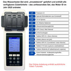 PoolLab 2.0 Wasseranalyse-Set mit Aufbewahrungskoffer und Wasserstandsausgleicher, 27 Parameter, WiFi und Bluetooth
