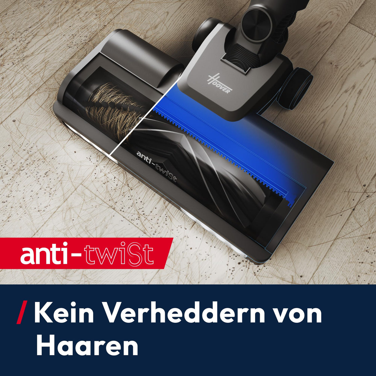 Kabelloser Akku-Staubsauger HF3 CORE Pet mit Tierhaardüse, 60 Min Laufzeit und 300 W