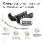Beinmassagegerät mit 2 Beinmanschetten und 4 Luftkammern, luftbetriebene Kompressionsmassage für Beine und Füße
