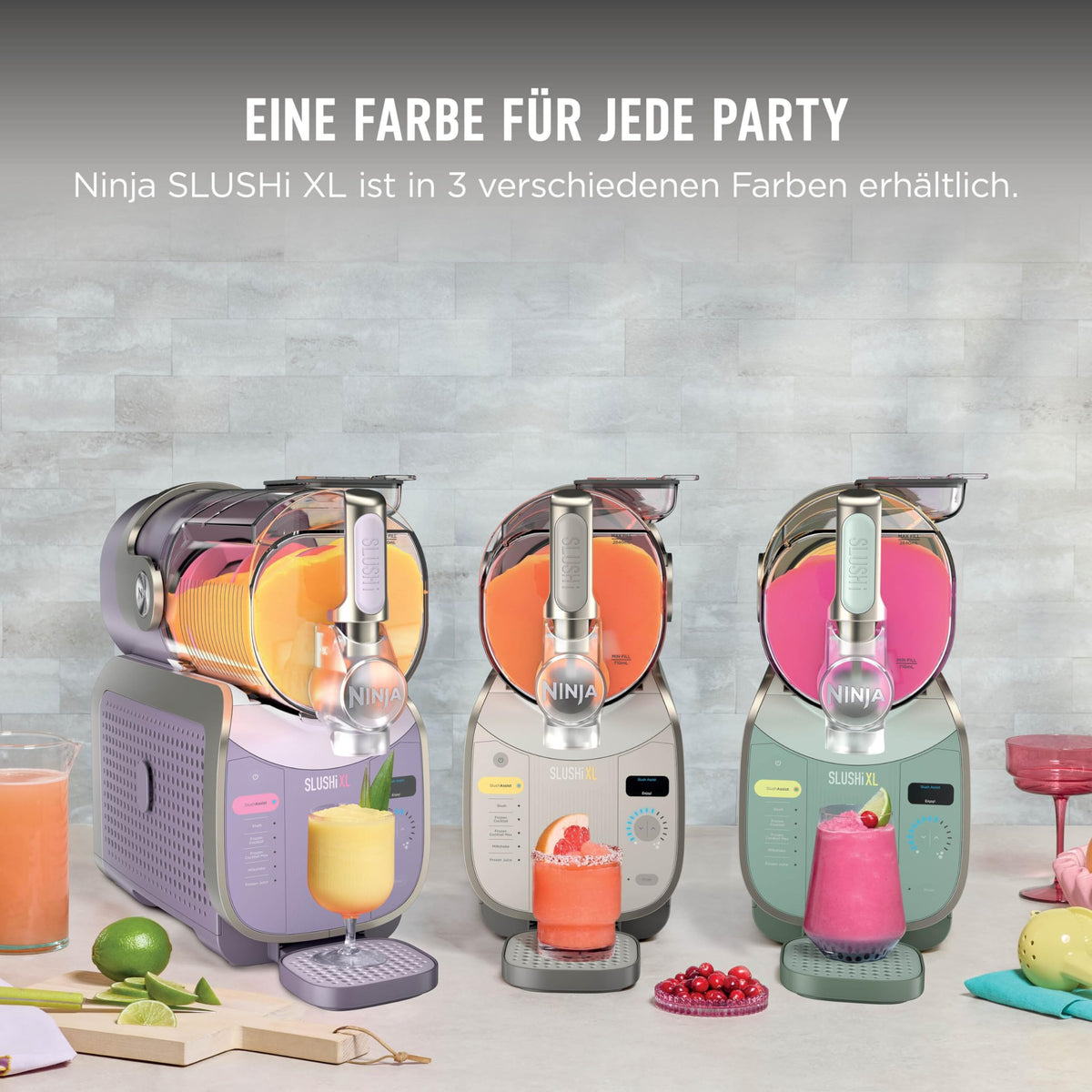 Slush-Eismaschine SLUSHi XL mit SlushAssist 3,7 l RapidChill Pro-Technologie 6 Programme Mokka