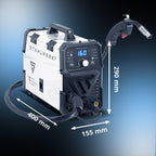 Schutzgasschweißgerät MIG/MAG 160 M 20–160 A 5-in-1 Inverter IGBT Flux MMA DC-Lift-TIG Digitalpanel