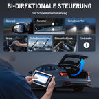 OBD2 Diagnosegerät Auto mit Bluetooth, bidirektionaler Steuerung, 28+ Wartungsfunktionen, FCA-Gateway-Zugang und CAN-FD-Protokoll
