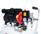 Flüsterkompressor SW 375/10 Pro 24 l 10 bar 1100 W ölfrei 230 V 1,5 PS mit Wasserabscheider Kupferwicklung