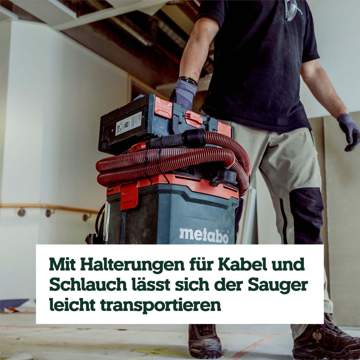 Nass-Trockensauger Staubklasse H ASA 30 H PC mit 1200 W, 8 m Kabel und Antistatik-Saugschlauch Quick