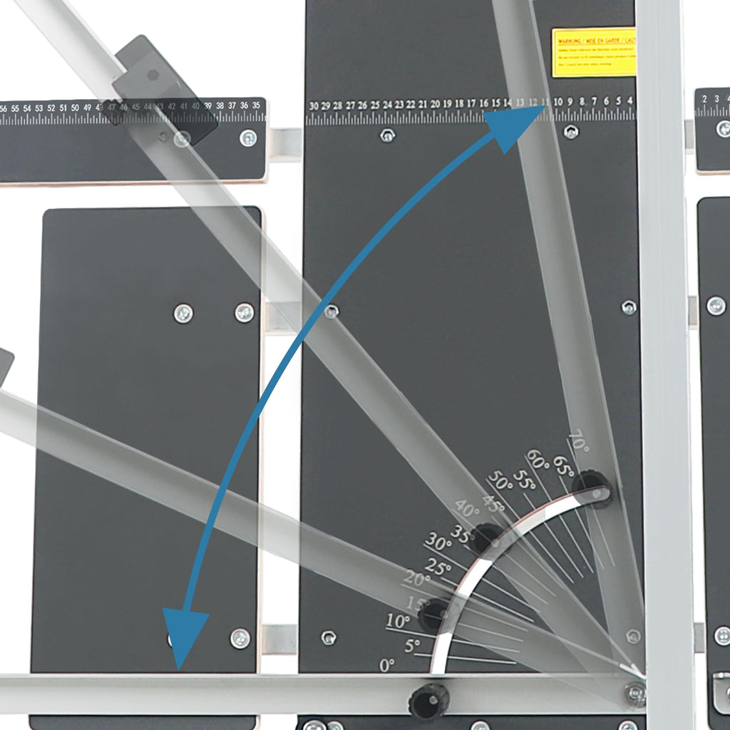 Styroporschneider 200 Watt, 1300 mm freistehend, Komplettset mit 5 Schneidedrähten, Gerüsthalteblech und 2 Federgriffen