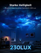 Sternenhimmel-Projektor Planetarium Galaxy mit 8 Filmdiscs, 4-Megapixel-HD-Objektiv und App-Steuerung
