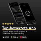 Elektronisches Türschloss Smart Lock Ultra Bluetooth WLAN Matter mit Universal Cylinder One-Touch-Lock