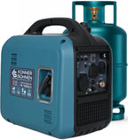 Inverter Stromerzeuger 2000 W mit Benzin- und LPG-Betrieb, 230 V, reine Sinuswelle, 17 kg