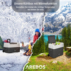 Kompressor-Kühlbox 47 Liter mit Rollen Teleskopstange App-Steuerung LCD-Touchscreen 12/24 V und 230 V Kühl- und Warmfunktion