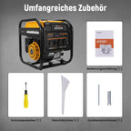 Inverter Stromgenerator 3800 W Benzin MXR4800I mit 230V- und USB-Anschlüssen, reine Sinuswelle