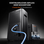 Luftentfeuchter 12 L/Tag für Growzelt, Indoor-Garten und Keller mit 2,1-L-Tank, Digitalanzeige und 24-Stunden-Timer
