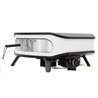 17"""" Gas-Pizzaofen mit rotierendem Pizzastein, LED und Tür, 50 mbar, inkl. Regler und 1,1 m Gasschlauch, Ø42,5 cm Stein