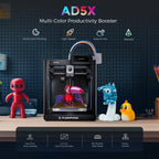 3D-Drucker Adventurer 5X AD5X mit Mehrfarbendruck und IFS, vollautomatische Nivellierung, 600 mm/s, PETG CF
