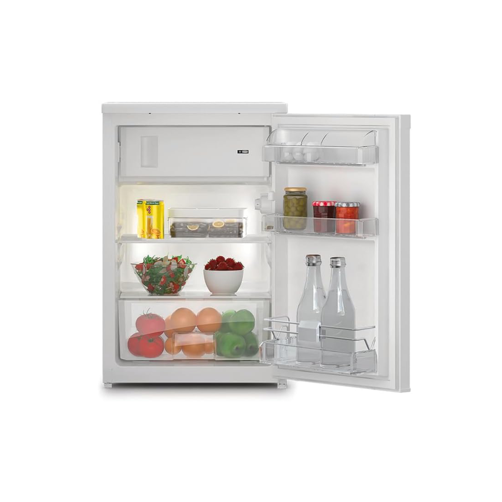 Freistehender Kühlschrank mit Gefrierfach K55V1 112W1 114 l Abtauautomatik wechselbarer Türanschlag Energieklasse E
