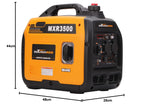 Inverter Stromerzeuger 3300W Benzin Stromgenerator 3000W Dauerleistung 230V leise für Camping und Zuhause
