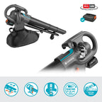 Akku-Laubsauger und -Bläser PowerJet Collect 18V P4A Ready-to-Use Set mit Akku, Ladegerät und Fangsack, kabellos