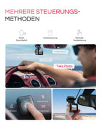 4K HDR Dashcam Auto vorne mit CPL, STARVIS 2 Mini Dash Cam, 158° Weitwinkel, WLAN und GPS