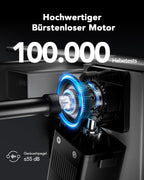 Höhenverstellbares Schreibtischgestell mit bürstenlosem Motor, 72-118 cm, 100 kg Traglast, für Tischplatten 110-220 cm