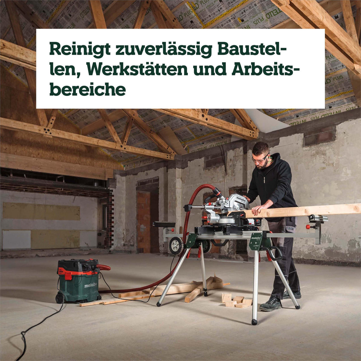 Nass-Trockensauger Staubklasse H ASA 30 H PC mit 1200 W, 8 m Kabel und Antistatik-Saugschlauch Quick