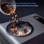 Eismaschine mit Kompressor für Eiscreme, Joghurt und Slush, 1,5 Liter, ohne Vorkühlen