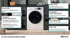 Waschmaschine Frontlader 8 kg mit Dampf-Hygiene-Programm, Energieeffizienzklasse A und Stop&Add-Funktion