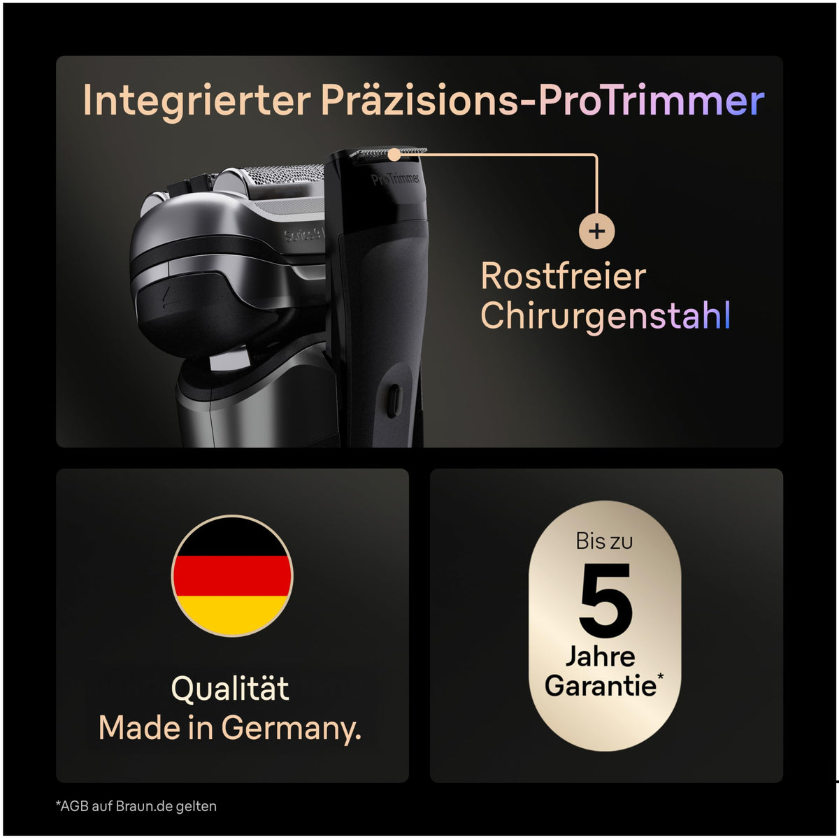 Elektrischer Rasierer Series 9 PRO+ 9665cce für Herren, Graphit, mit 6-in-1 SmartCare Center und Reiseetui