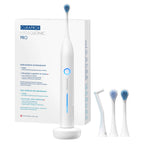 Schallzahnbürste Hydrosonic Pro in Weiß mit 7 Putzmodi, bis zu 84.000 Schallbewegungen pro Minute, Curacurve Bürstenkopf, USB-Ladung und Reiseetui