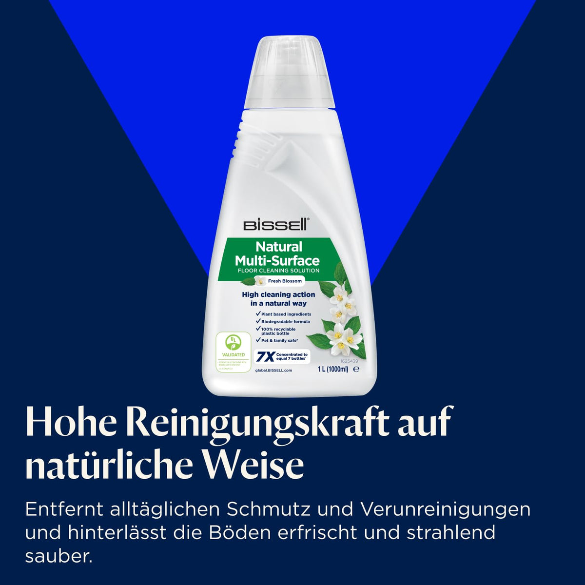 Nass- und Trockensauger CrossWave HydroSteam PET mit Dampffunktion, für Hartböden und Teppiche, inkl. Bürstenrolle und Reinigungslösung