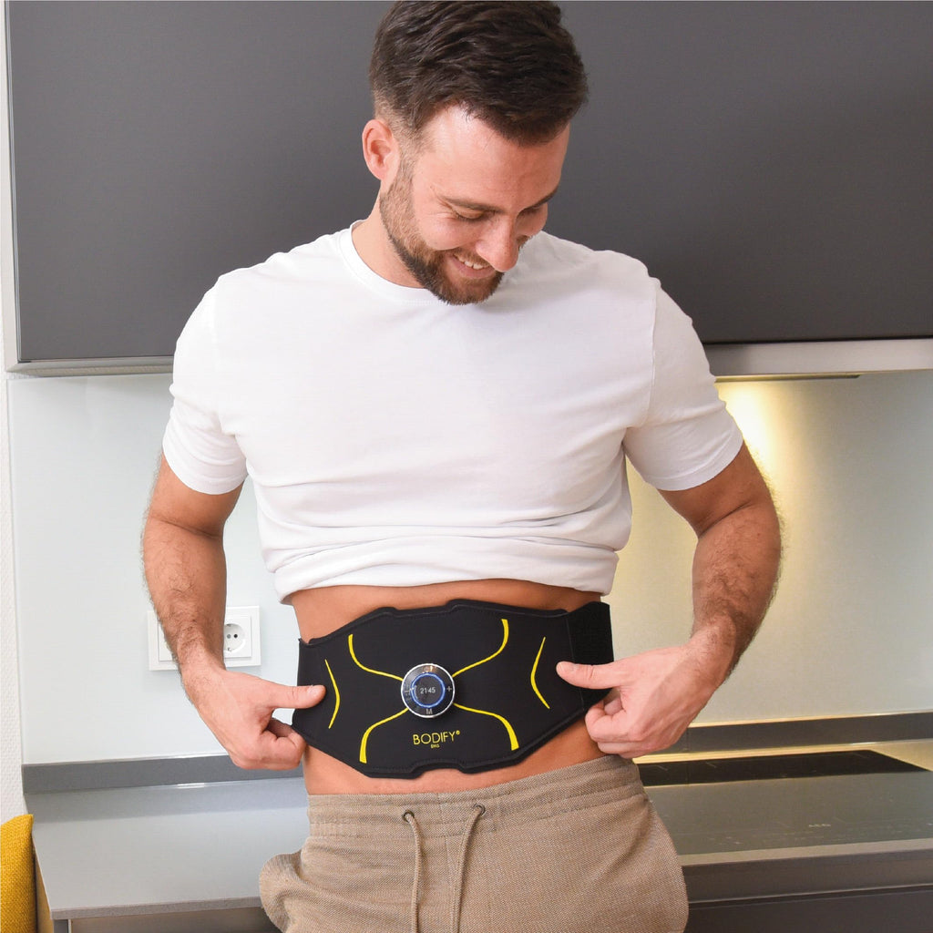 Bauchtrainer Max mit A4-Chip für gezielte Muskelstimulation und Bauchmuskeltraining