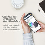 KI-Diktiergerät Plaud Note mit 64 GB, 30 Std. Aufnahme und magnetischer Hülle in Schwarz
