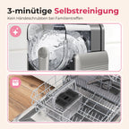 Slush-Eismaschine mit 6 Modi und 8 Stufen, 2,6 L für Slush, Eiscreme, Frappé und Milchshake, selbstreinigend
