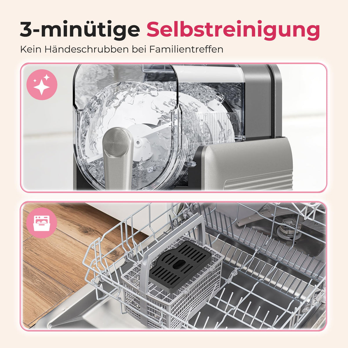 Slush-Eismaschine mit 6 Modi und 8 Stufen, 2,6 L für Slush, Eiscreme, Frappé und Milchshake, selbstreinigend