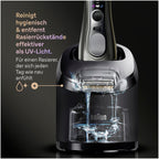 Elektrischer Rasierer Series 9 PRO+ 9665cce für Herren, Graphit, mit 6-in-1 SmartCare Center und Reiseetui