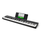 88-Tasten Keyboard Piano für Anfänger mit Ständer, Sustain-Pedal, Kopfhörer und Tragetasche