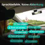 4-Kanal-Dashcam G980H mit 360°-Rundum-Aufnahme, 3K+1080P×3, 24/7-Parkmodus und 128 GB SD-Karte