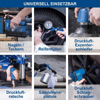 Druckluftkompressor HC53DC, 2200 W, 50 L Kessel, 10 bar, 412 L/min Ansaugleistung, ölgeschmiert, Doppelzylinder