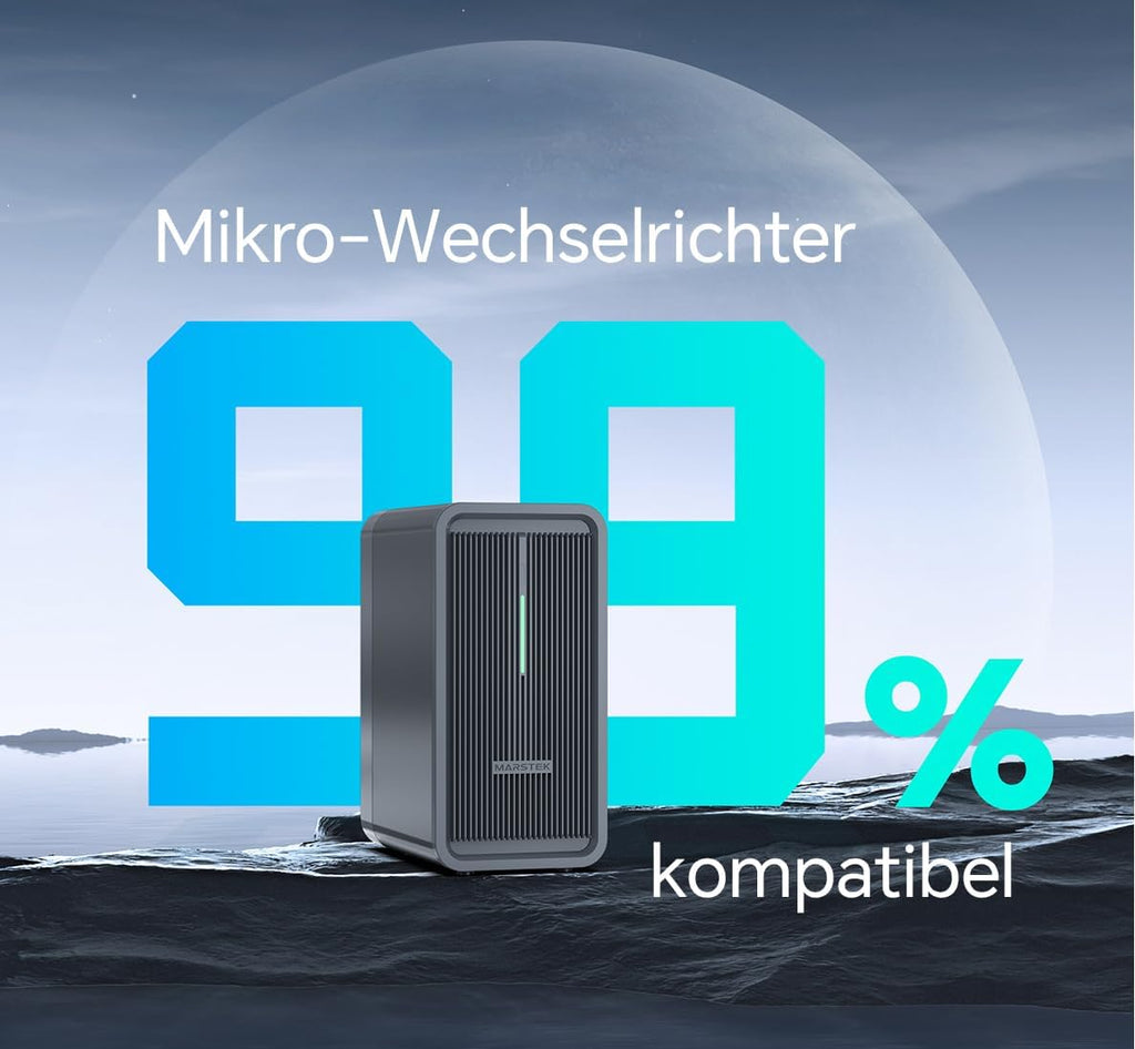 Balkonkraftwerk Speicher B2500-D 2240 Wh LiFePO4 Akku erweiterbar IP65 mit smarter Steuerung