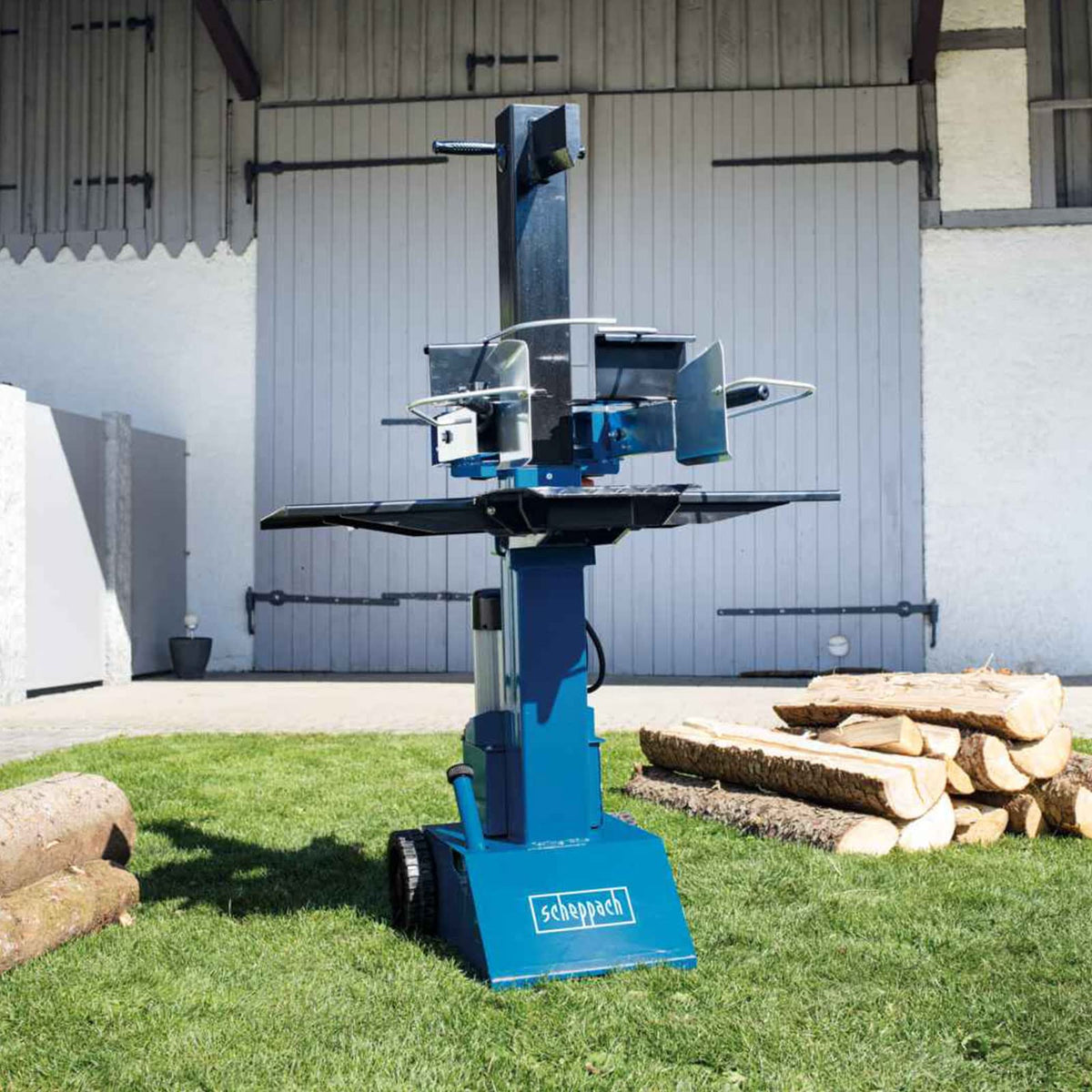 Holzspalter HL810 mit 8 t Spaltkraft und 3500 W Elektromotor für Brennholz bis 550 mm