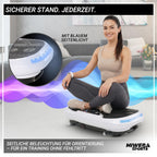 Vibrationsplatte Fitnessgerät mit 800 W, 4D-Vibration und Fernbedienung, 120 kg Tragkraft
