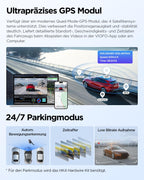 Dashcam A229 Plus 2CH Dual 2K HDR STARVIS 2 5 GHz WLAN GPS Sprachsteuerung 140° Sichtfeld