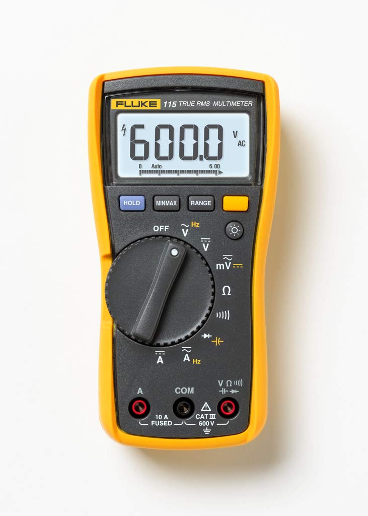 Digitalmultimeter 115 batteriebetrieben Schwarz 682 g für elektrische Messungen mit flexiblem Design